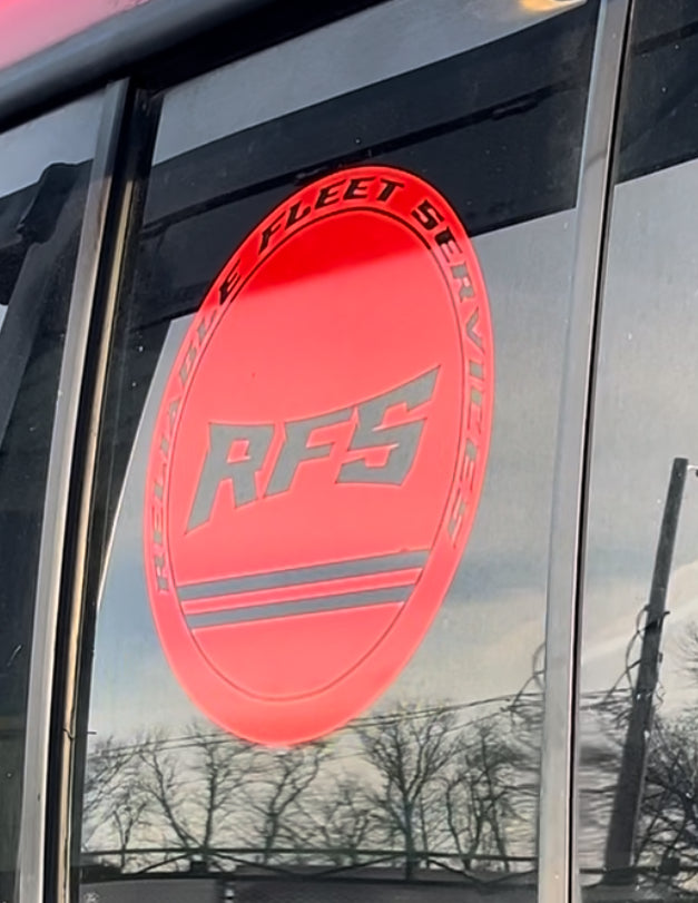 "The Classic" Circle Window Decal