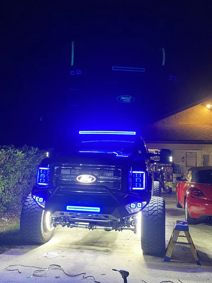 Quad Row Extreme Intensity RGB+W Wheel Lights