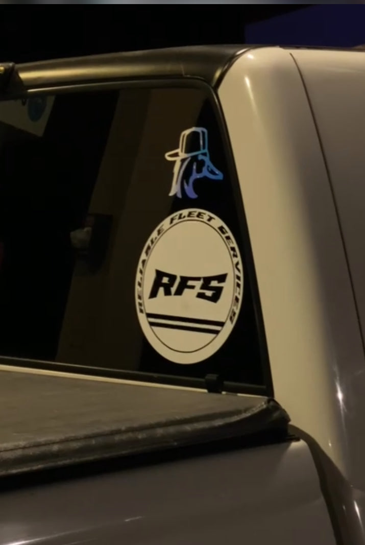 "The Classic" Circle Window Decal