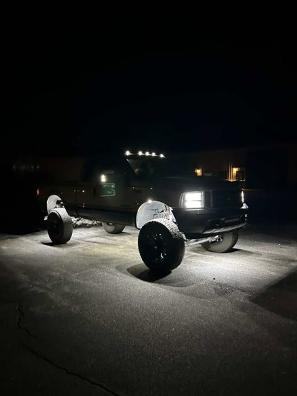 24 LED Pure White Rock Lights - Hardwire