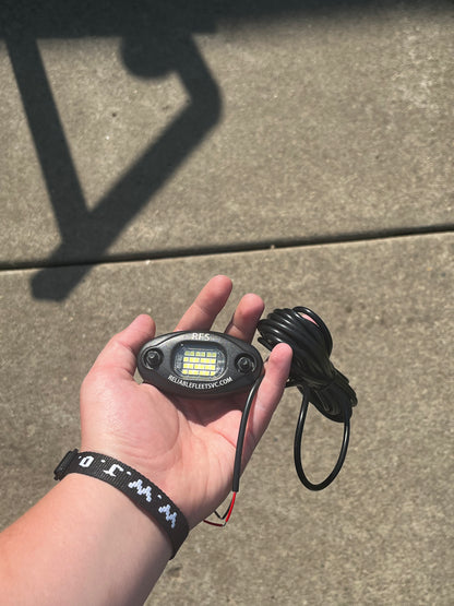 24 LED Pure White Rock Lights - Hardwire