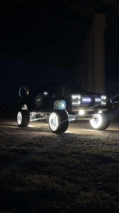 Extreme Intensity 20 Row Wheel Wheel Lights - Pure White - Plug & Play